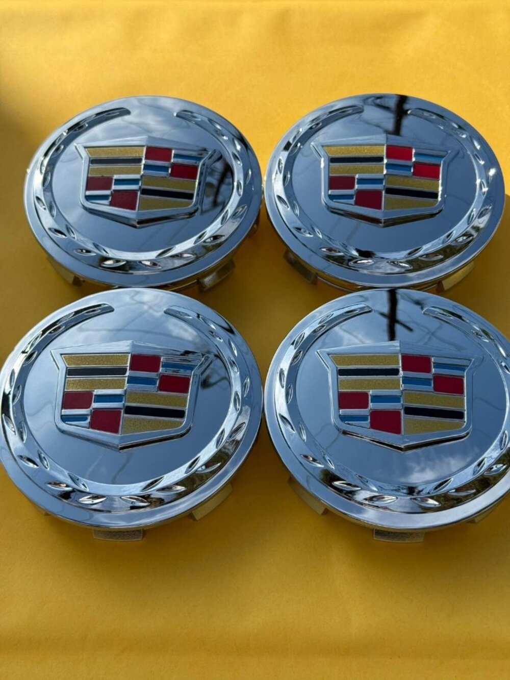 4x Cadillac Escalade 2007-13 Wheel Center Caps 83mm for 18 & 20" Wheels